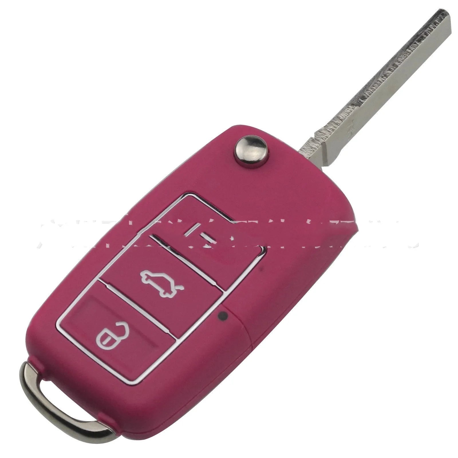 VW Jetta Golf 3 button key shell in available colours with copper insert