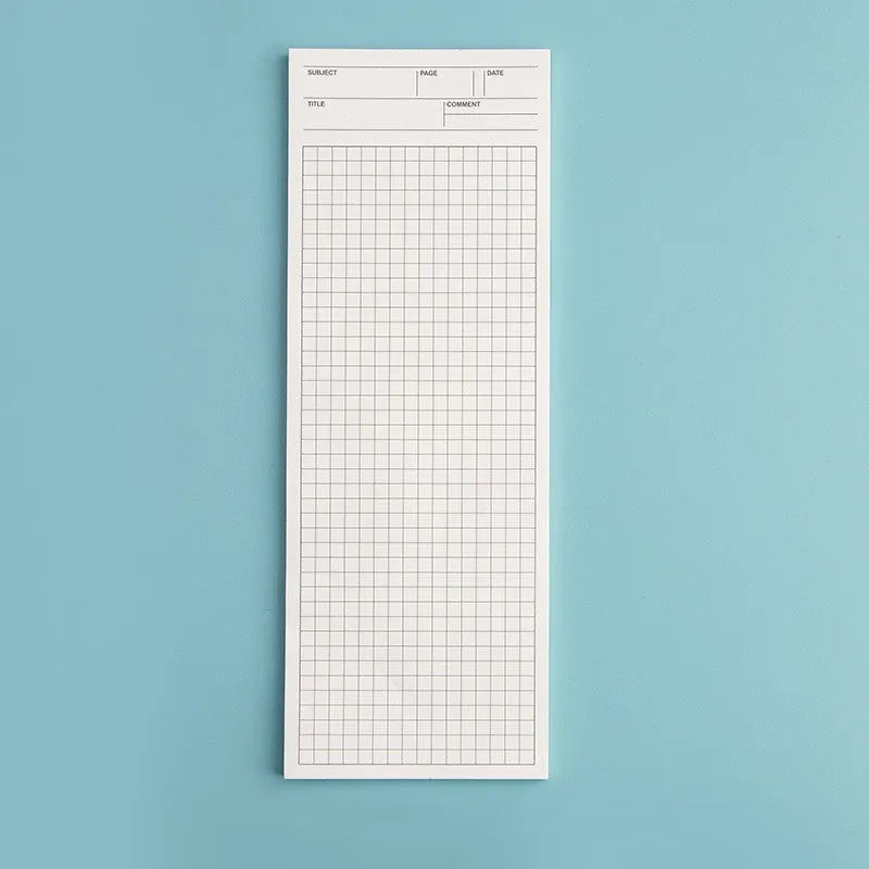 Ins Wind long note pad with 50 sheets 80g paper 91x256mm double tape paper cover