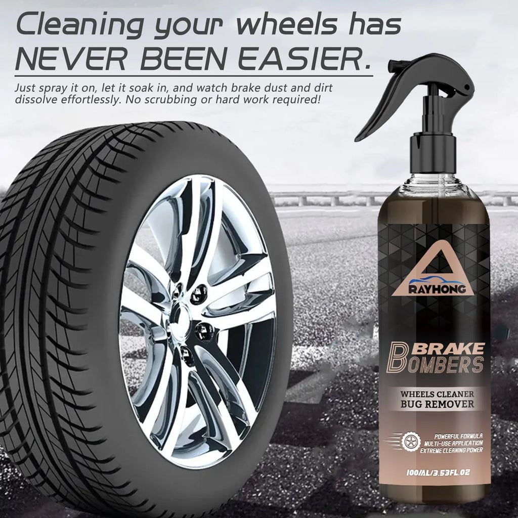 Car brake cleanser 120ml bottle with rust removal and brilliant polish for wheels