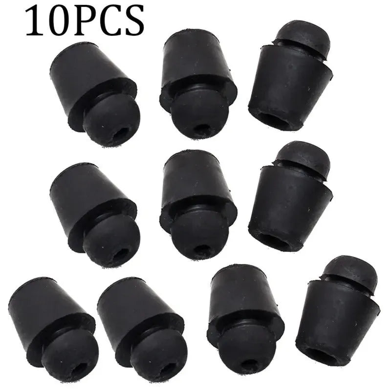 10 rubber automotive damping clips for trunk vibration reduction in X16 colour