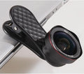 LQ-046 mobile phone wide-angle and macro lens kit with clip and storage box