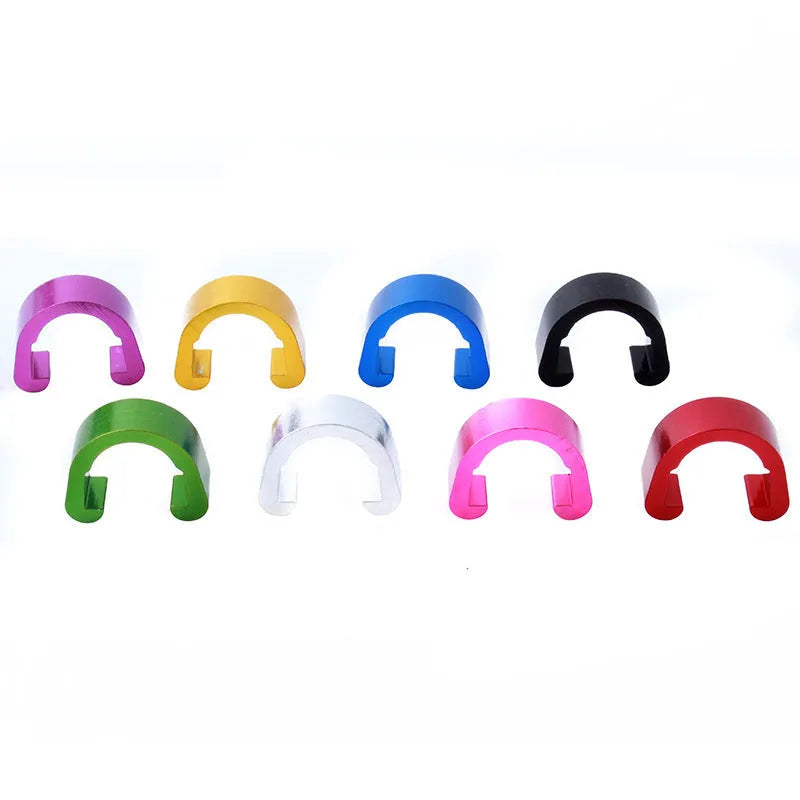 Aluminium alloy C buckle hardware fasteners in multiple colours 10.2x13x5mm