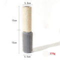 Brown sisal cat scratching post with scratching device measuring 30cm tall