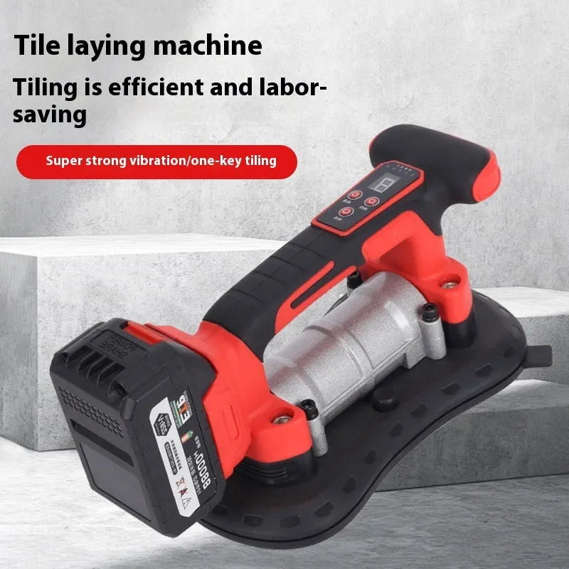 21V automatic tile laying machine with batteries and charger for floor tiles up to 200cm