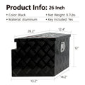 Black aluminium alloy toolbox with 26-inch length from the T Casting series.