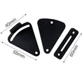 Black stainless steel sliding barn door lock with latch mechanism for interior doors