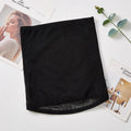 Black mesh belly band with cross waistband design for postpartum waist trimming and tummy slimming