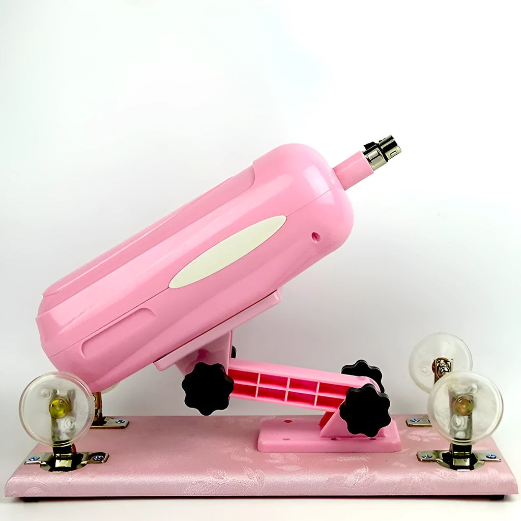 Bobb automatic telescopic thrusting PVC sex toy in black, purple or pink colours measuring 37cm by 15cm