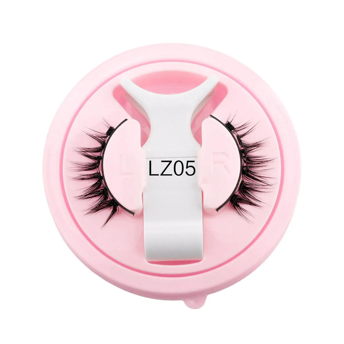 Reusable waterproof false eyelashes with glue-free application in natural thick artificial fibre