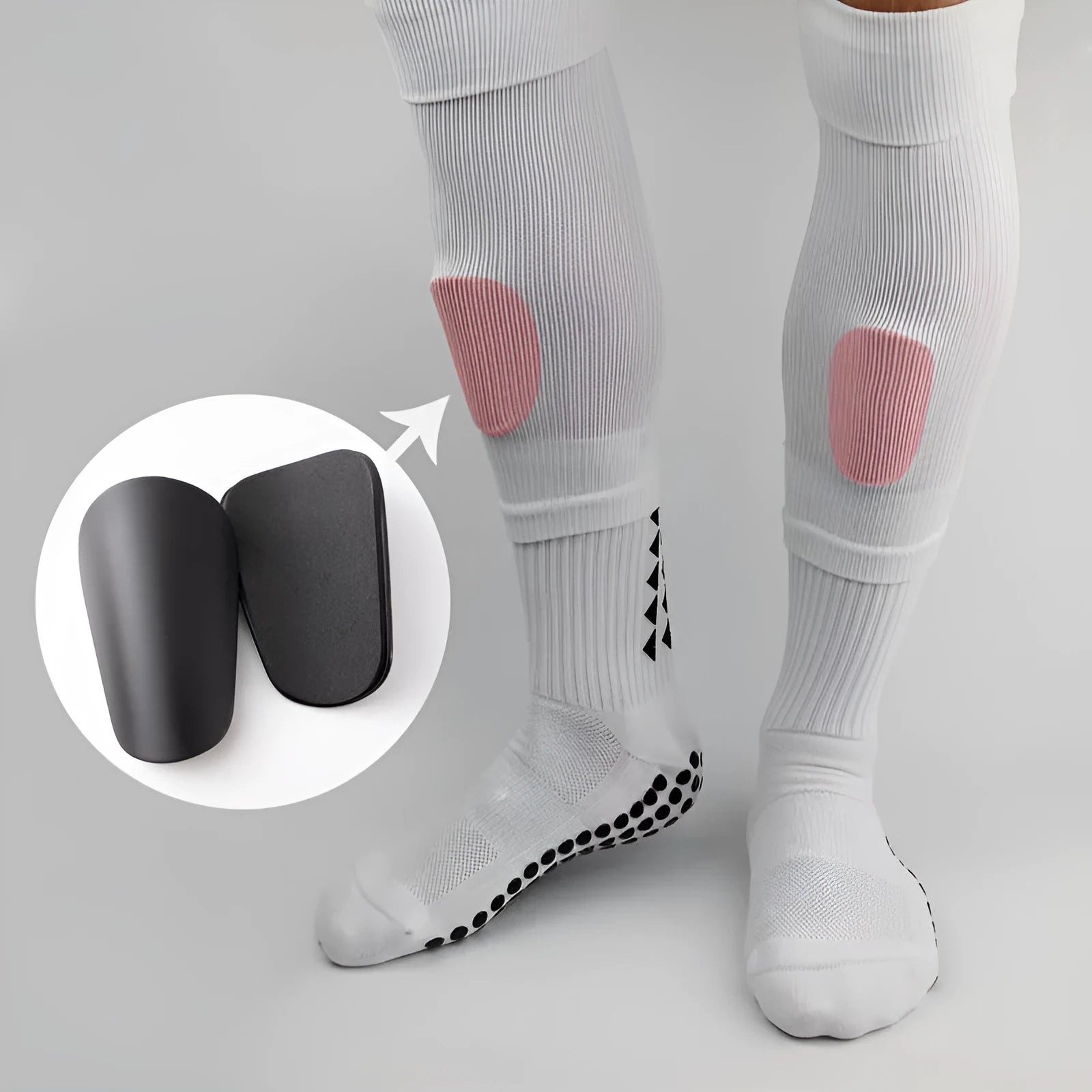 PU mini shin guards for football and sports protection in multiple colours