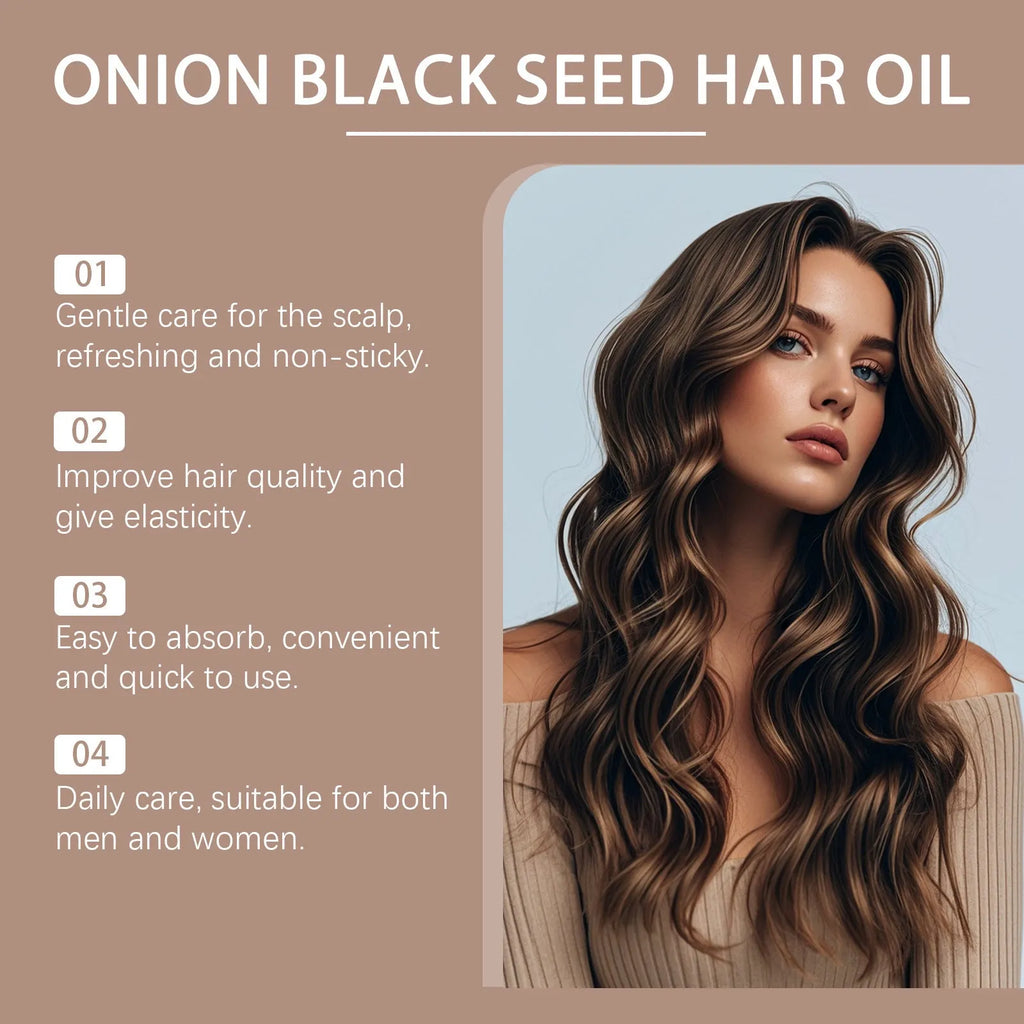 100ml hair essential oil bottle with application accessories for nourishing and moisturising hair care