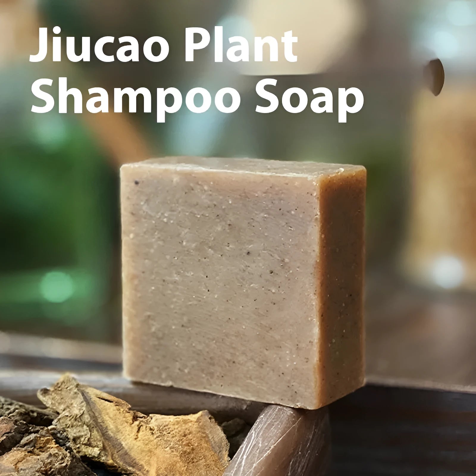 Nine Grass Shampoo Soap 72g silicone oil-free cold process bar