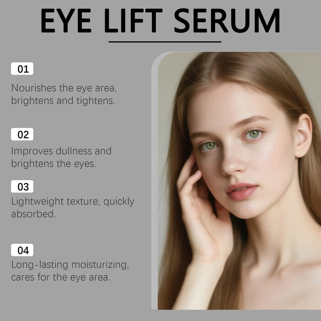 10ml eye firming liquid serum in bottle with frankincense and castor oil