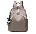 Medium square rucksack in Oxford cloth with phone compartment and double straps