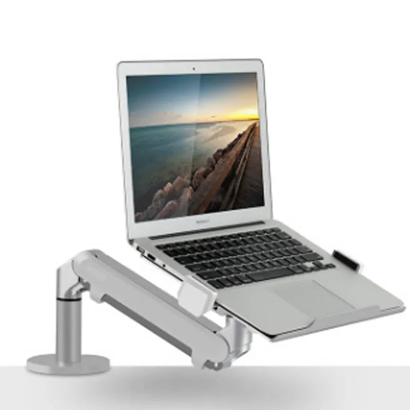 Aluminium alloy hover notebook air pressure arm bracket in black or silver colour options
