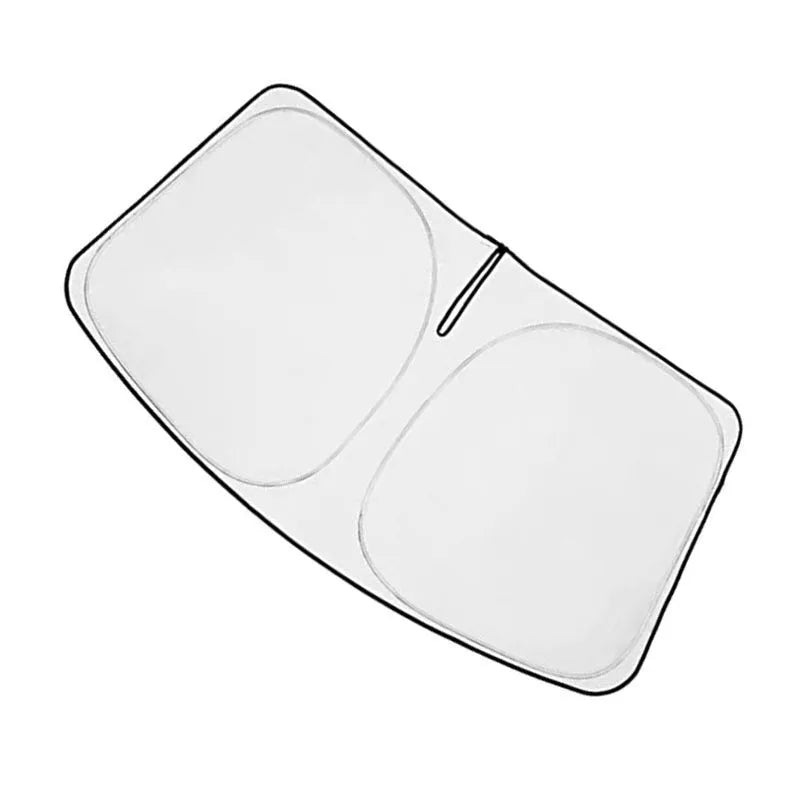 Silver aluminium custom-fit windshield sunshade for Toyota Noah XOVY 90 series vehicle
