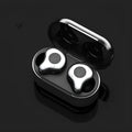 Wireless TWS Bluetooth earbuds in a charging case, available in six colours.
