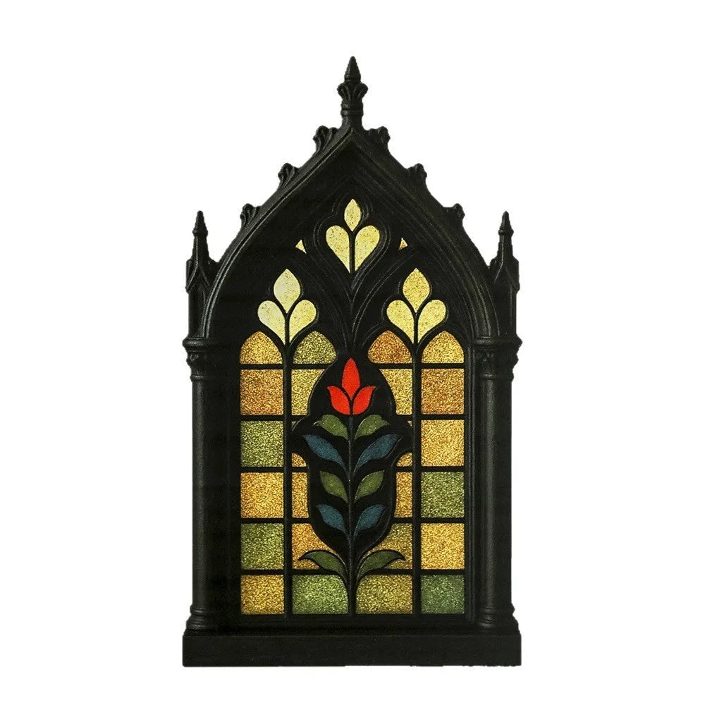 Black wooden Gothic style door frame wall mounted storage rack in three sizes