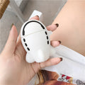 Cartoon aeroplane silicone flip case with hook for Apple AirPods 1st and 2nd generation