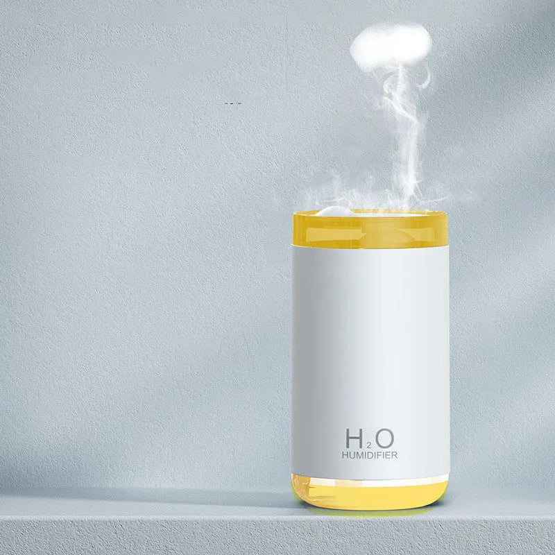 Jellyfish shaped humidifier with USB cable and coloured illumination
