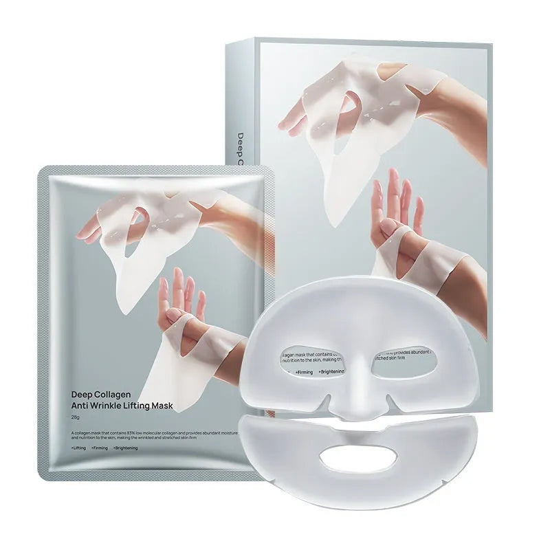 Collagen anti-wrinkle moisturising facial mask with 28ml serum for universal skin types