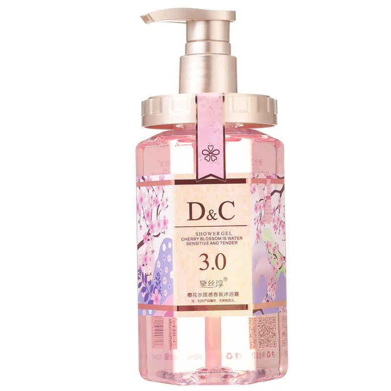 Sakura Cherry Blossom 500ml Shampoo, Conditioner and Shower Gel gift set
