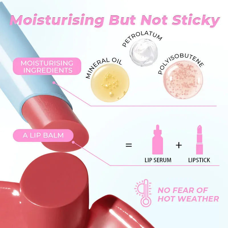 Waterproof moisturising lipstick in multiple shades with 1.8g net content for long-lasting colour