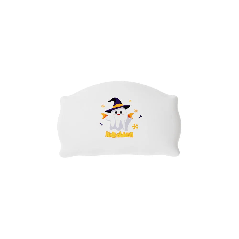 Cartoon Halloween table lamp with ghost design, USB-C charging port, and warm light illumination