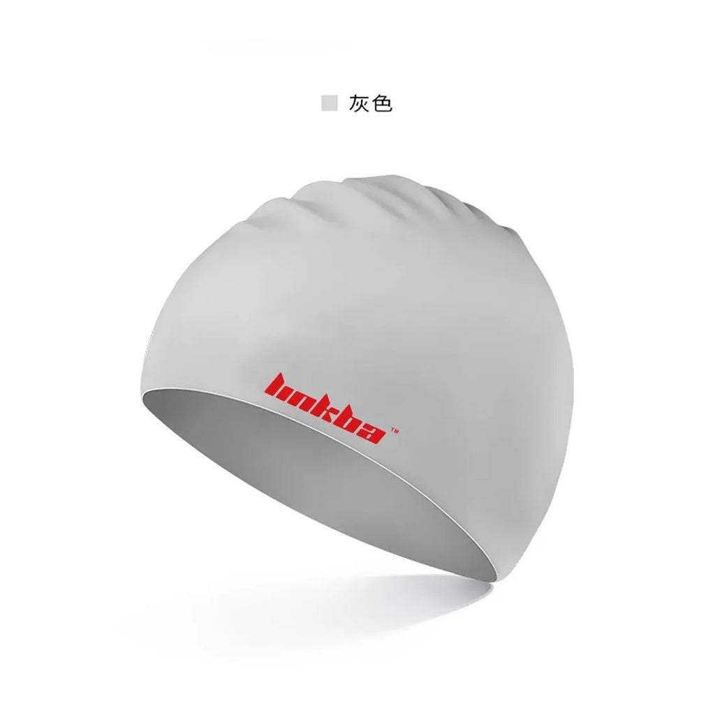 Silicone swimming cap with waterproof earmuffs in multiple colours
