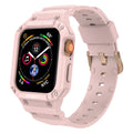 Soft TPU watch band strap for Apple Watch Series 8, 38mm size, black colour, with buckle closure