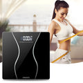 Black electronic bathroom scale with 180kg maximum capacity for household weight measurement