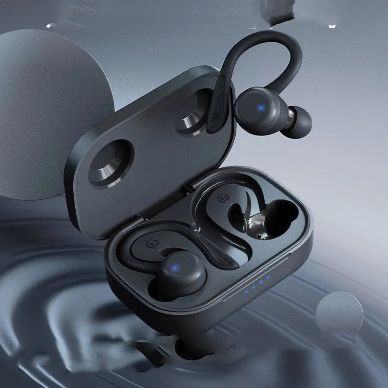 Wireless sports headphones with hanging ear design in multiple colour options