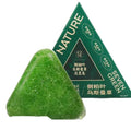 Xinjiang Wusi cypress leaf shampoo soap bar in green colour, regular soap type for adult hair cleansing