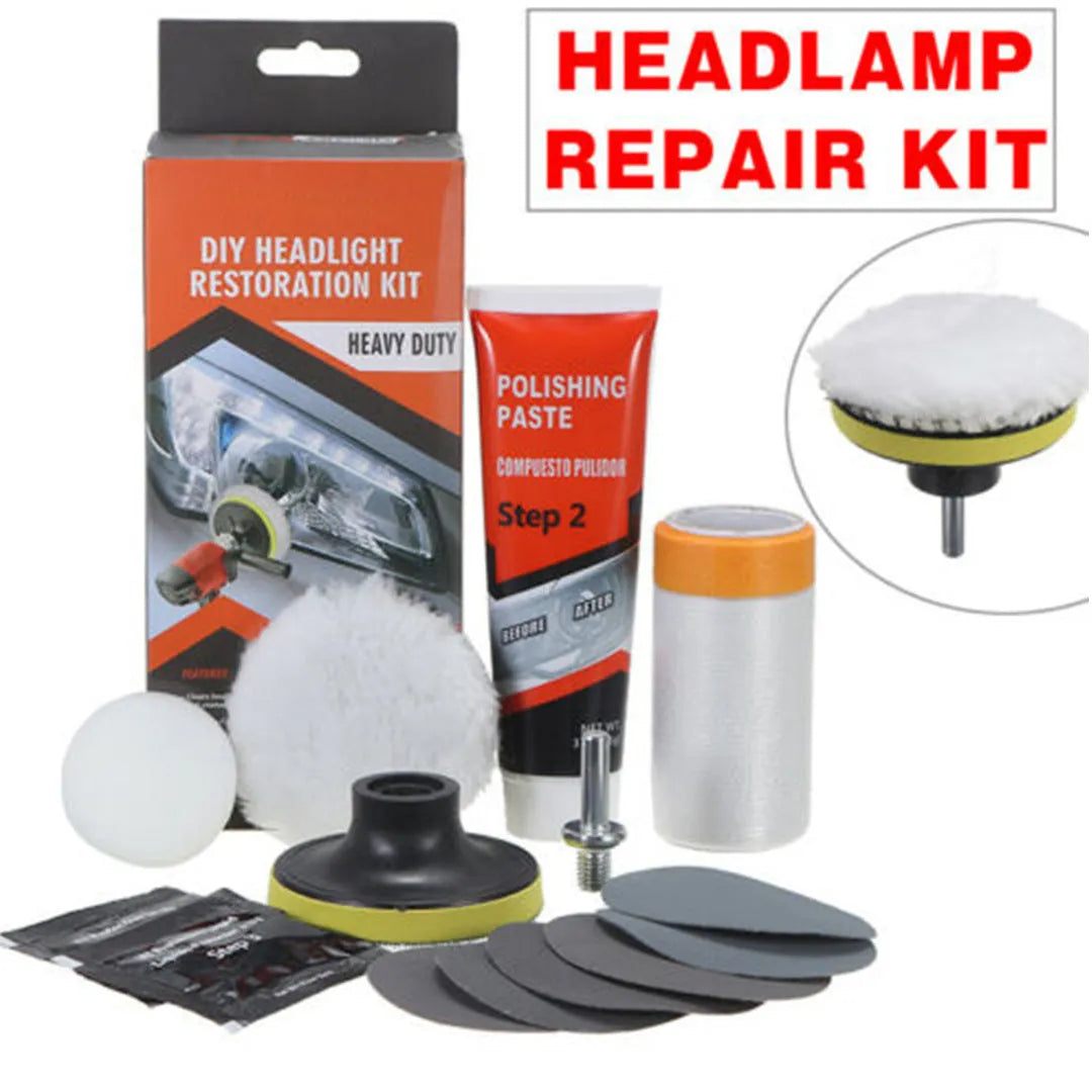 Headlight light repair tool made of carbon steel, dimensions 15x15x5cm, for auto repair, model Style 10753