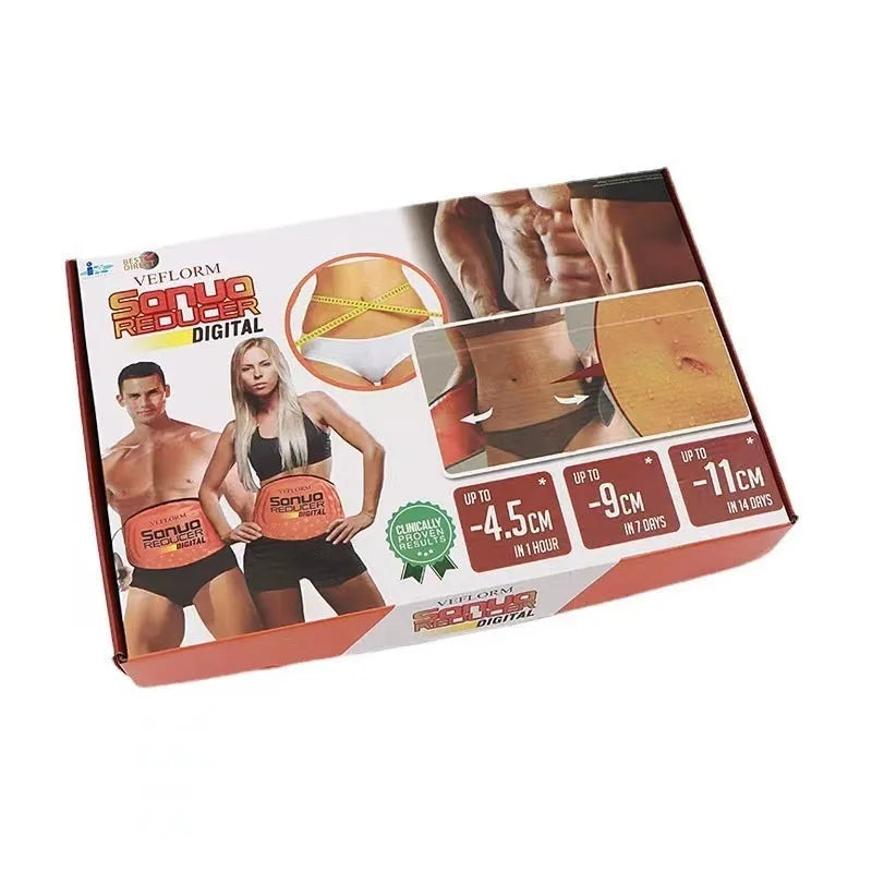 Hot compress waist support belt for yoga with sauna massage function