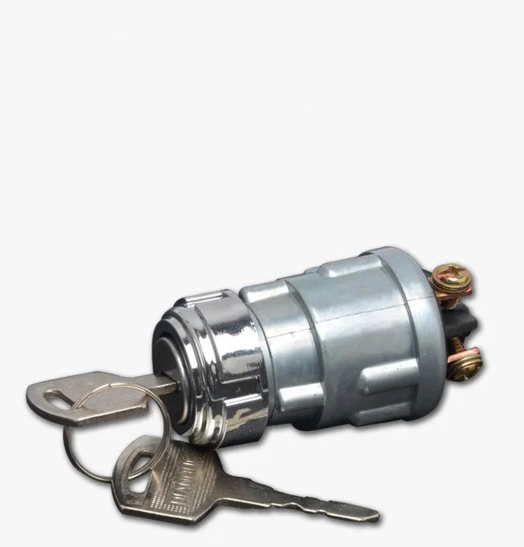 Copper car ignition switch and key for truck and forklift applications