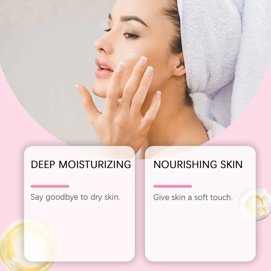 Sakura butter cream moisturiser in 5.7cm round jar containing 100g nourishing face cream
