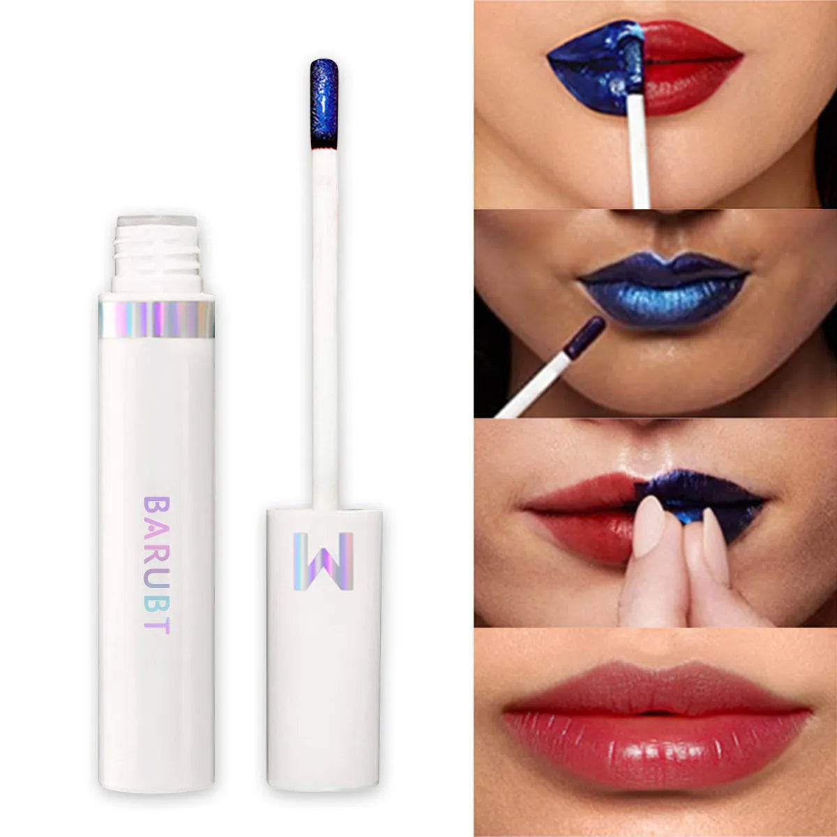 Long lasting waterproof nonstick cup matte lip lacquer in seven shades from light rose to toffee rose