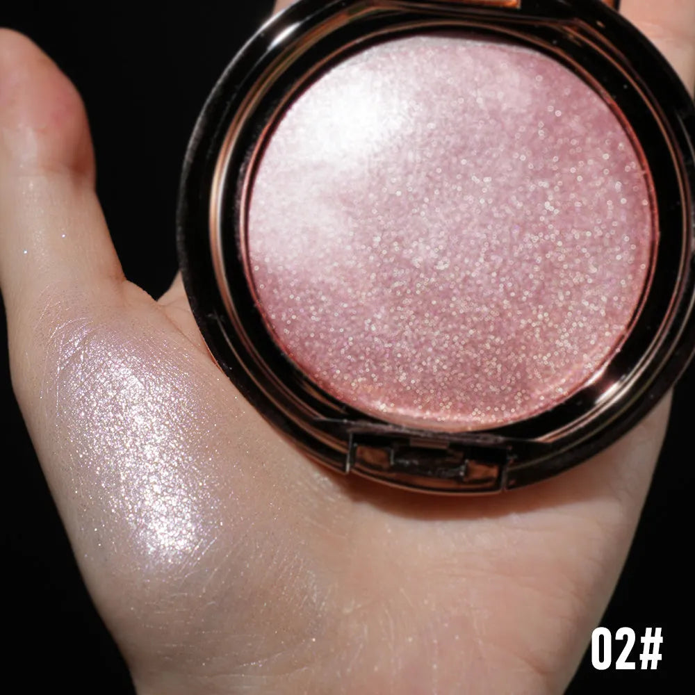 C-F019 Shining High Gloss UV gel polish top coat bottle in a shimmer shade with brush applicator.