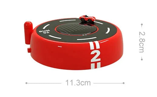 Round solar-powered car aromatherapy decoration with light model in black, red or white