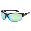 Men's semi-frameless windproof sports sunglasses for cycling in various colour options
