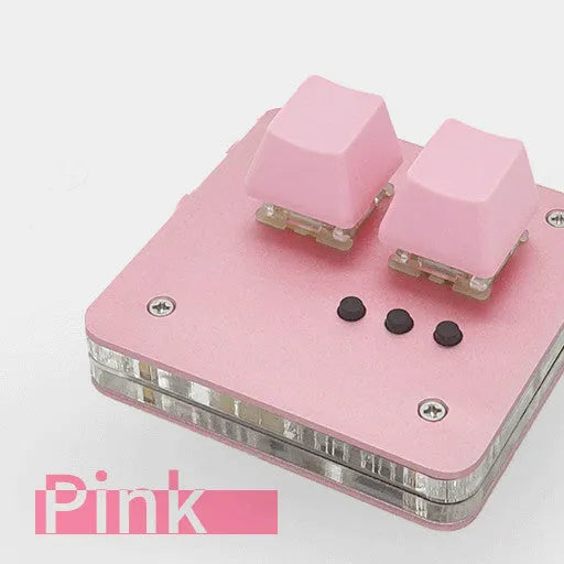 Mini wired USB plastic keyboard with touch panel and multimedia keys in black, grey, pink, and white