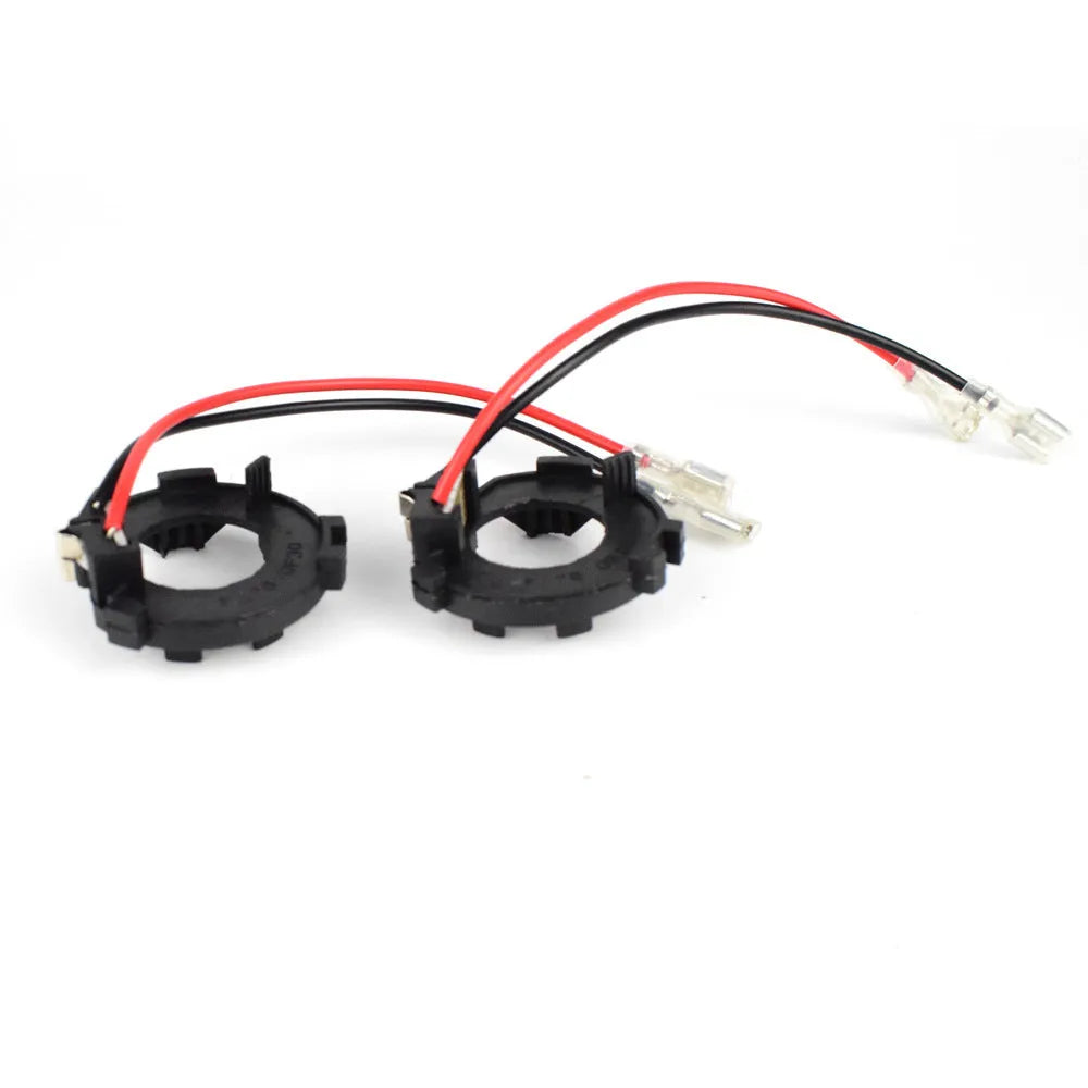 Black H7 LED headlight adapter bracket for Volkswagen Golf 5, MK5, GTI and Jetta car models