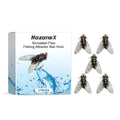 Five-piece biomimetic insect soft bait set for fly fishing measuring 1.5cm square