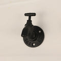 Water pipe style metal towel rack wall hook with polished finish in three colour options