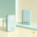 Large capacity 20000mAh mini power bank with colour screen, plastic shell, compact size 101.5 x 66 x 28 mm