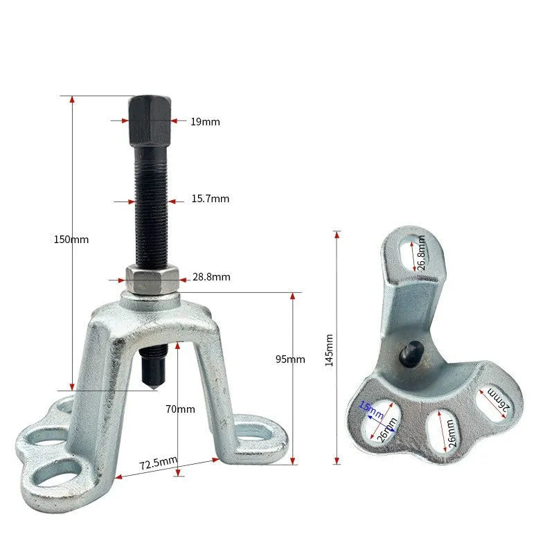Brake drum dismantlement tool for electric tricycles with chrome vanadium steel construction