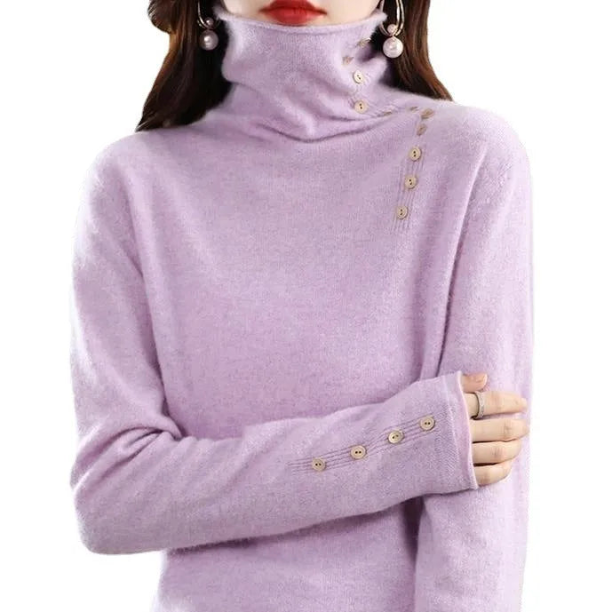 Short sleeve knitted bottoming shirt in core-spun yarn with 3D pattern, shown in available colours.