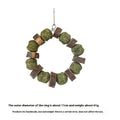 Hamster toy set showing decorative ring with straw ball and Applewood molar rod chew for small pets