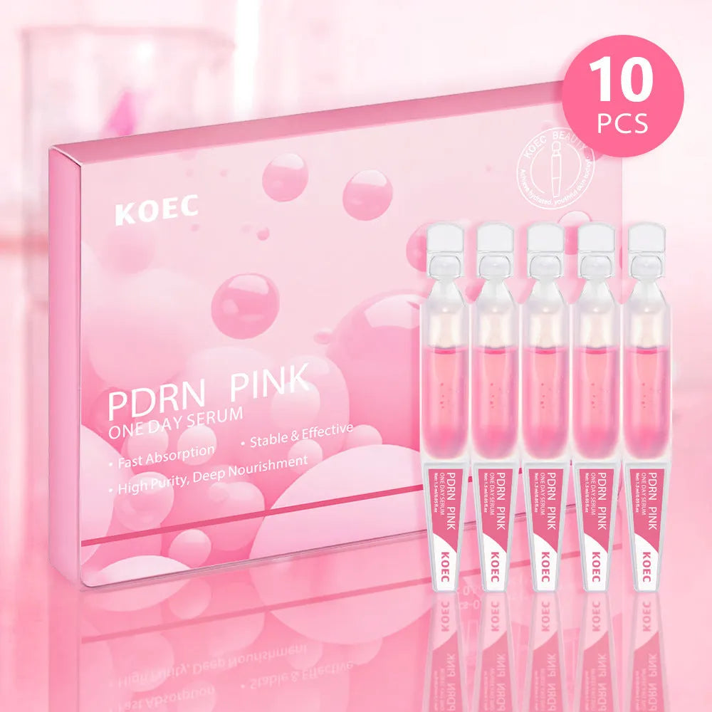 KOEC powder polypeptide disposable 10 pack moisturising sheet mask set with latex material
